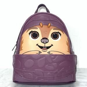 LOUNGEFLY Disney RAYA and THE LOST DRAGON TUK TUK Mini Dome Backpack Purple NWT